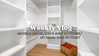 BUILD MY DREAM CLOSET WITH ME USING THE TARGET 5SHELF BOOKCASE HACK THATS ALL THE RAVE ON TIKTOK [upl. by Ryann]