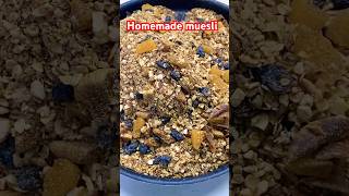 Homemade muesli 😍 healthylifestyle weeklyvlog morningbreakfast easy healthy [upl. by Jeavons]