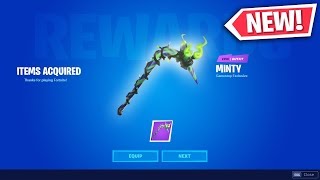 HOW TO GET MINTY PICKAXE Fortnite NEW FREE MINTY PICKAXE Minty Pickaxe RELEASE DATE [upl. by Thetisa]