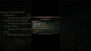 Barbarian Buffs Coming In Mid Season Update  diablo4 [upl. by Nolitta43]