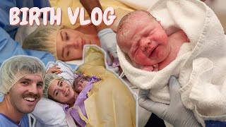 OUR BIRTH VLOG Csection with our second baby [upl. by Annaya]