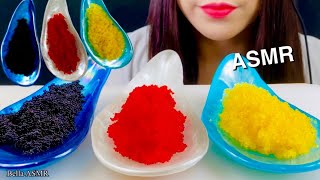 ASMR TOBIKO EGGS FISH ROES 날치알 Telur ikan terbang Trứng cá bay ไข่ปลาบิน 鱼卵 मछली के अंडे [upl. by Atinot141]