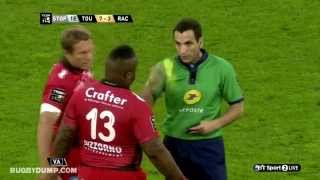 Mathieu Bastareaud big dump tackle on Jaques Cronje [upl. by Llehsyar]