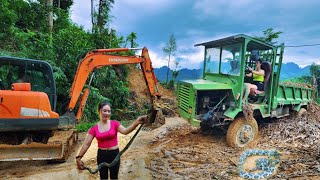 Full Video200 days Repairing excavators dredginglandslides digging ponds for local people [upl. by Town]