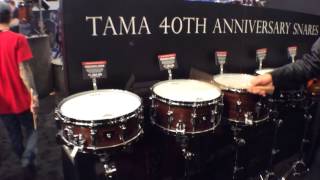 2014 Winter NAMM TAMA 40th Anniversary Snare Drums [upl. by Casimir]