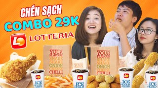 HÔM NAY ĂN GÌ  CHÉN SẠCH COMBO 29K ĐANG CỰC HOT CỦA LOTTERIA  ĂN UỐNG THẢ GA [upl. by Brower481]