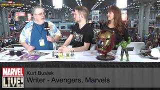 Watch for Everything Kurt Busiek on Marvel LIVE at New York Comic Con 2014 [upl. by Gwenette]