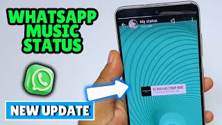 How to add music to whatsapp status 2024 [upl. by Aelc]