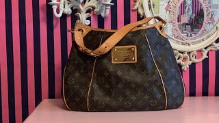 LOUIS VUITTON PREOWNED GALLIERA PM TOTE WHAT’S IN MY BAG [upl. by Michigan]