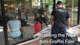 Installing Anti Grafitti Film [upl. by Anahoj573]