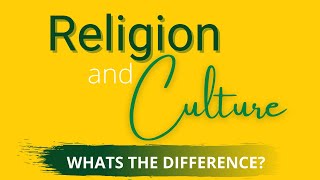 Religion and Culture  Whats the Difference  MDU Video [upl. by Elfreda556]