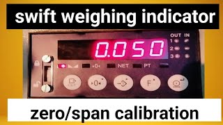 swift weighing indicator zero calibration in hindiurdu [upl. by Annaeoj]