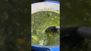 Fried Cassava Leaf  IBeeTheChef liberianfood cassavaleaves cooking food [upl. by Adnuhsor]