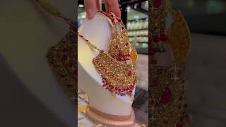 Most beautiful goldnecklace set design arabicgold goldindubai gold jewellery necklacedubaigold [upl. by Nor]