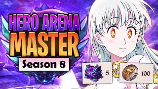 4 TEAMS OR LESS HERO ARENA Guide MASTER Difficulty Season 8 Master 7DS Guide 7DS Grand Cross [upl. by Lalitta]