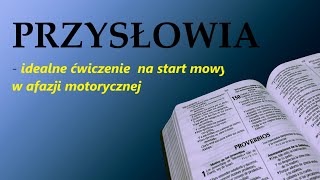 NA START  Afazja motoryczna przysłowia  ćwiczenia [upl. by Alwin]