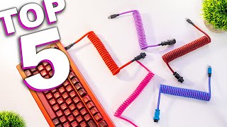 Top 5 Custom Coiled Cables for Keyboards [upl. by Ginni590]