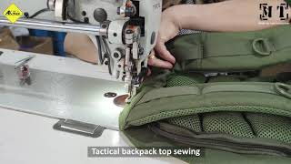 Tactical backpack top sewing [upl. by Egroej]