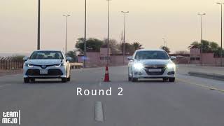 كامري هايبرد ضد اكورد 1،5  camry hybrid vs honda accord race [upl. by Presber]