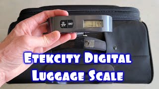 Etekcity Digital Luggage Scale  How To Use amp Review [upl. by Caplan566]