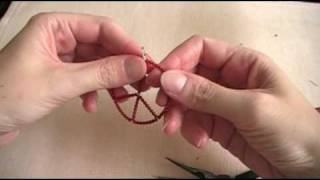 Beaded Peace Sign Pendant Tutorial [upl. by Lehcor]