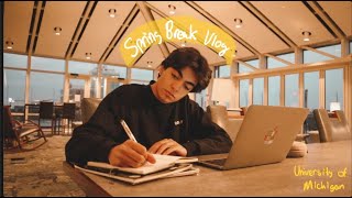 a chill productive day in the life at University of Michigan  study vlog [upl. by Zetta126]