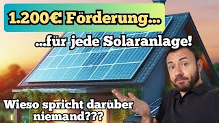 Versteckte Solarförderung 2024 über 1200€ für fast jede PVAnlage Mit diesem Steuertrick geht das [upl. by Keligot568]