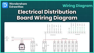 Electrical Diagram  How to Make Electrical Distribution Board Wiring Diagram in EdrawMax [upl. by Prue893]