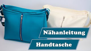 Handtasche nähen mit Reißverschluss  Schnittmuster Handtasche Rio [upl. by Erfert]