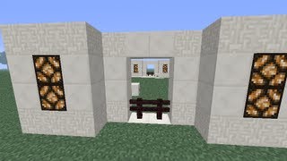 2x3 Seamless Automatic Fence Door Nice Looking amp Simple to Make  Minecraft [upl. by Gabby]