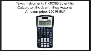 EUR 1 item TI30XIIS Scientific Calculator Black with Blue Accents Amazon price [upl. by Otreblig491]