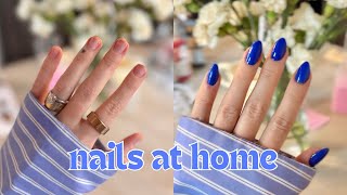 nails at home builder gel extensions  DND DC gel polish from Amazon [upl. by Aennyl]