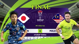 REVIEW ANIMASI PIALA MALAYSIA VS JEPUN 😱😱 AFC ASIAN CUP EFOOTBALL 2024 MOBILE [upl. by Yanarp]