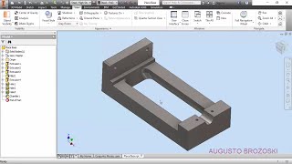 Bench Vise Clamping Morsa Autodesk Inventor Parte 02 de 06 [upl. by Goldner]