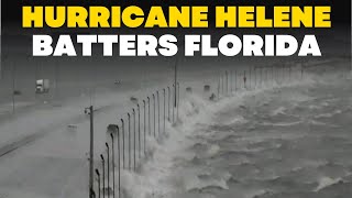 Hurricane Helene LIVE Traffic camera in Pinellas County Florida  Times Now LIVE [upl. by Lowndes]