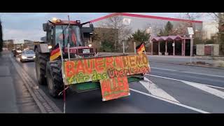 Marktheidenfeld Demo legt Verkehr lahm livestream bauerndemo bauern [upl. by Llezo717]