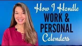 How I Handle Work and Personal Calendars on different platforms [upl. by Aniretac]