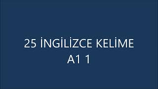 25 İNGİLİZCE KELİME A12 1 cümle içinde ve Türkçe anlamlarıyla english ingilizce turkish [upl. by Audrit]