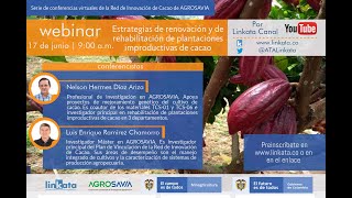 Webinar  Estrategias para la renovación y la rehabilitación de plantaciones improductivas de cacao [upl. by Ahselaf]