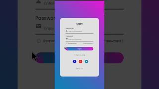 Responsive Login amp Registration Form using HTML CSS amp JavaScript coding csseffect [upl. by Wan611]