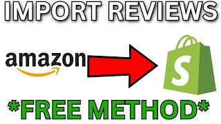 How To Import Reviews From AMAZON To Shopify [upl. by Dnomal793]