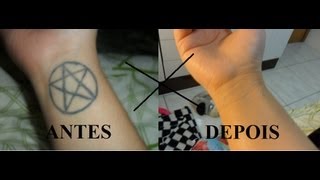 COMO COBRIR TATUAGEM MAQUIAGEM PARA TATUAGEM SIMPLES COM O QUE VOCÃŠ TEM EM CASA [upl. by Nolat]