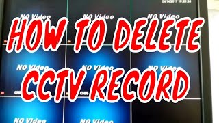 HOW TO DELETE CCTV RECORDHOW TO DELETE CCTV FOOTAGEHOW TO DELETE CCTV CAMERA RECORDING [upl. by De]