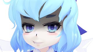 Touhou MMD Cirno really wins this time [upl. by Reaht887]