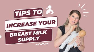 Tips on How to Increase Your Breast Milk Supply breastmilk breastfeeding [upl. by Hayifas]