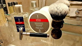 Muhle Rocca DE Safety Razor Speick Shaving Soap and Splash Yaqi Caramel Brush [upl. by Yssirk]