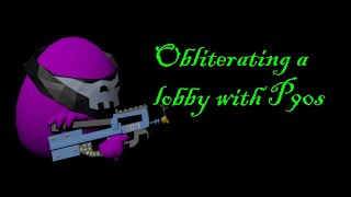 Absolutely OBLITERATING a lobby with P90s  Shell Shockers [upl. by Marka302]