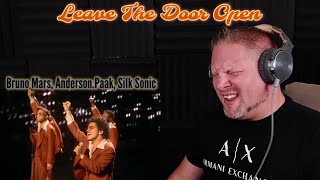 Bruno Mars AndersonPaak Silk Sonic  Leave the Door Open LIVE from the GRAMMYs REACTION [upl. by Nahsaj]