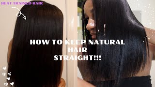 How to STOP type 4 hair reverting back  maintain Silk press on natural hair  Natural Nadine [upl. by Mirabelle]