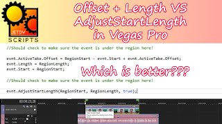 Offset  Length VS AdjustStartLength in Vegas Pro [upl. by Oilenroc]